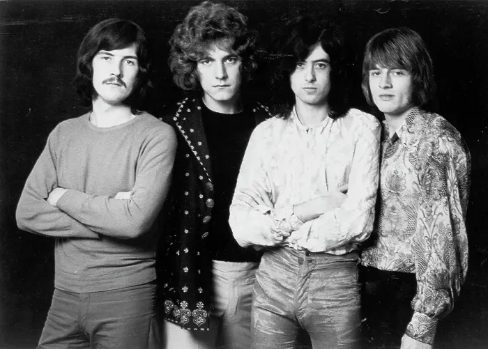Framed Print : Led Zeppelin Portrait Framed Print : Led Zeppelin Portrait