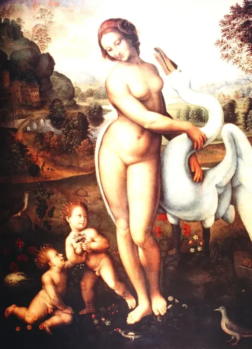 Framed Print : Leda and Her Two Sons Caster and Pollux Framed Print : Leda and Her Two Sons Caster and Pollux