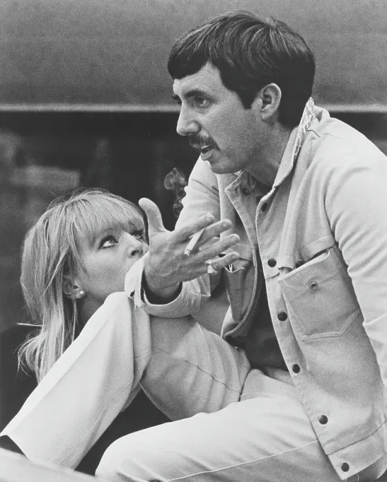 Framed Print : Lee Hazlewood In The Studio With Susie Jane Hokum Framed Print : Lee Hazlewood In The Studio With Susie Jane Hokum