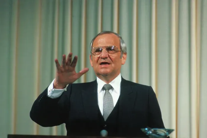 Framed Print : Lee Iacocca Speaking Framed Print : Lee Iacocca Speaking