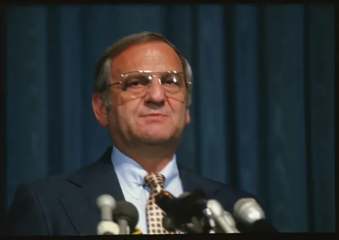 Framed Print : Lee Iacocca Speaking Framed Print : Lee Iacocca Speaking