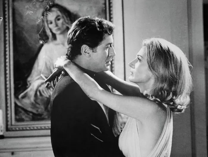 Framed Print : Lee Radziwill Embracing Farley Granger