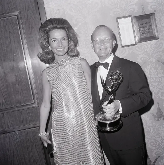 Framed Print : Lee Radziwill and Truman Capote at Emmys Framed Print : Lee Radziwill and Truman Capote at Emmys