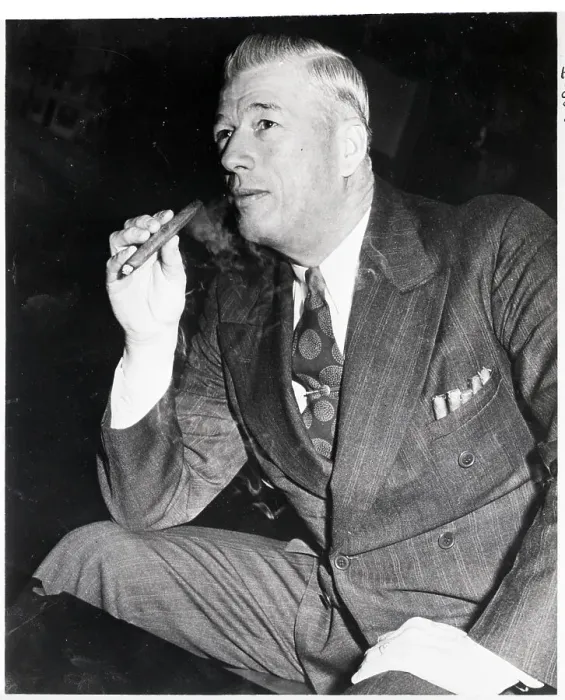 Framed Print : Lefty Grove In Suit, Smoking Cigar Framed Print : Lefty Grove In Suit, Smoking Cigar