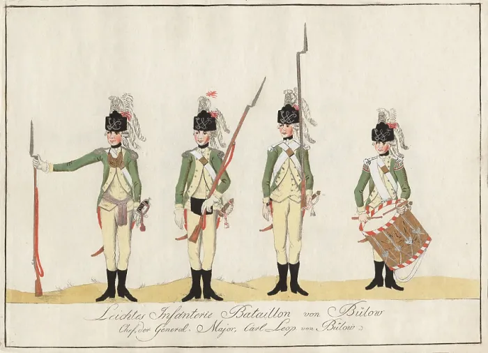 Framed Print : Leichtes Infanterie Bataillon von Bülow - 1784 Framed Print : Leichtes Infanterie Bataillon von Bülow - 1784