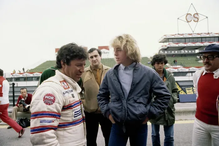 Framed Print : Leif Garrett And Mario Andretti Framed Print : Leif Garrett And Mario Andretti