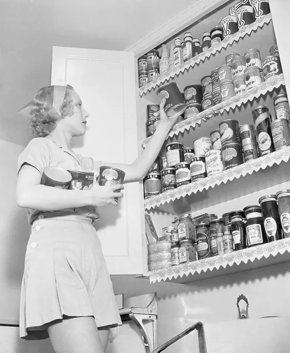 Framed Print : Leila Hyams Stocking Cupboard