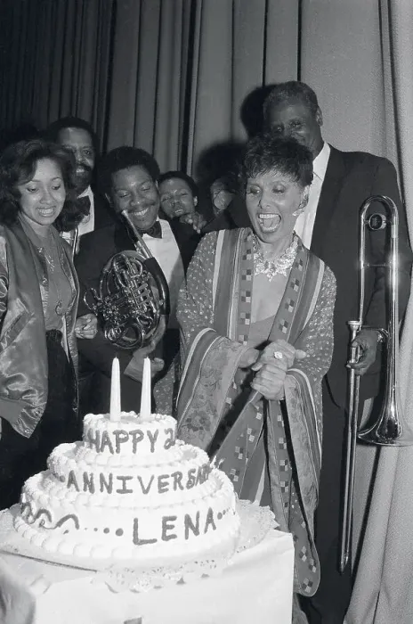 Framed Print : Lena Horne Cutting Celebratory Cake Framed Print : Lena Horne Cutting Celebratory Cake