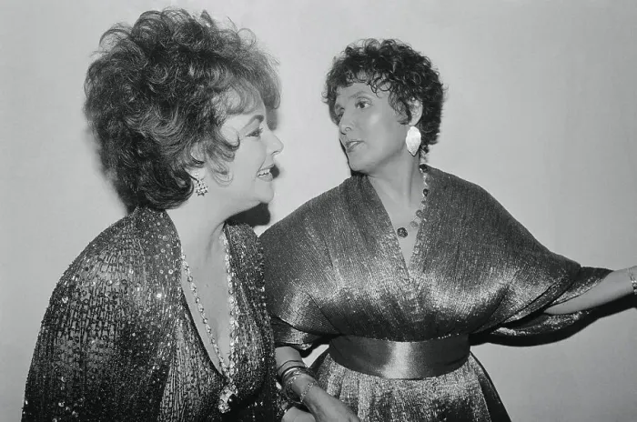 Framed Print : Lena Horne and Elizabeth Taylor Conversing Framed Print : Lena Horne and Elizabeth Taylor Conversing