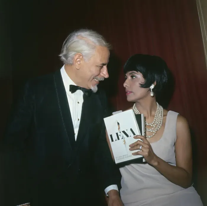 Framed Print : Lena Horne Speaking with Her Husband Framed Print : Lena Horne Speaking with Her Husband