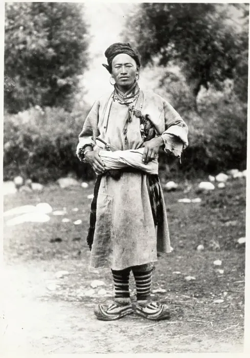 Framed Print : Full Lenght Photo Of A Chinese Villager Framed Print : Full Lenght Photo Of A Chinese Villager