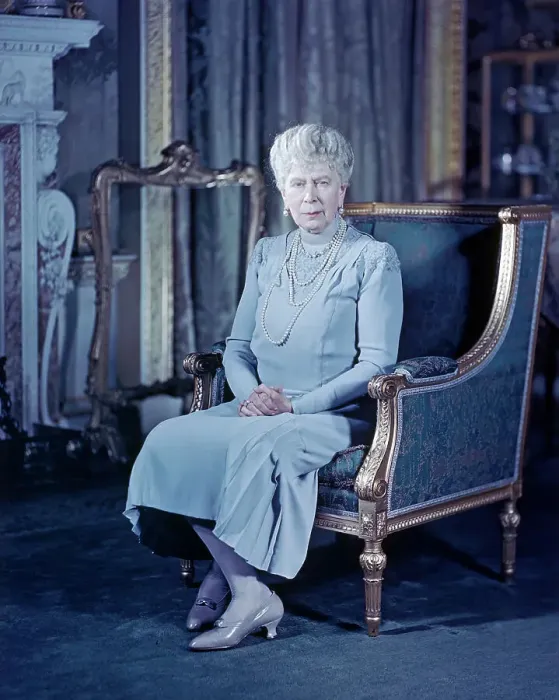 Framed Print : Full Length Ph. Of Queen Mary Seated