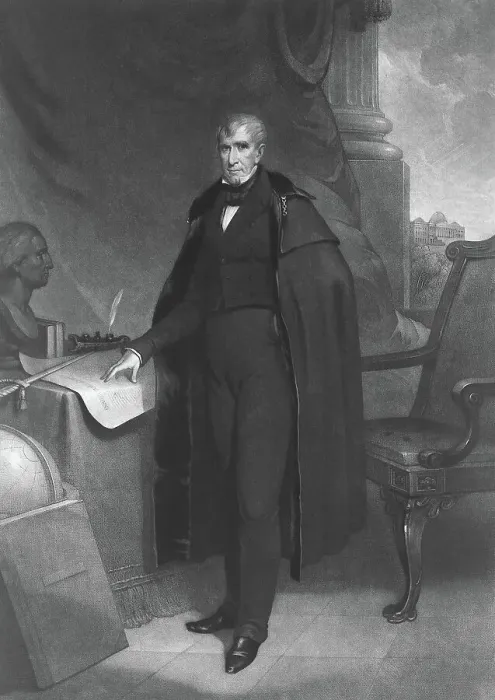 Framed Print : Full Length Portrait Of William Harrison