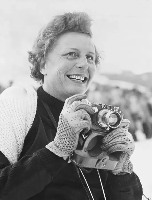 Framed Print : Leni Riefenstahl Holding Camera Framed Print : Leni Riefenstahl Holding Camera