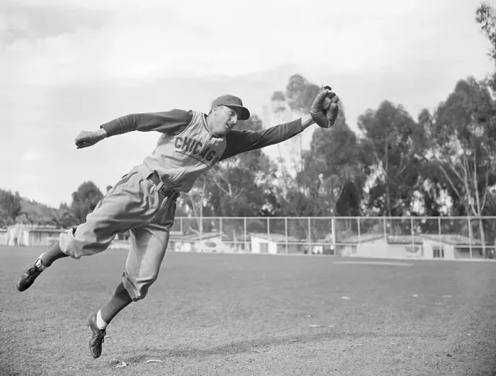 Framed Print : Lennie Merullo Catching Baseball Framed Print : Lennie Merullo Catching Baseball