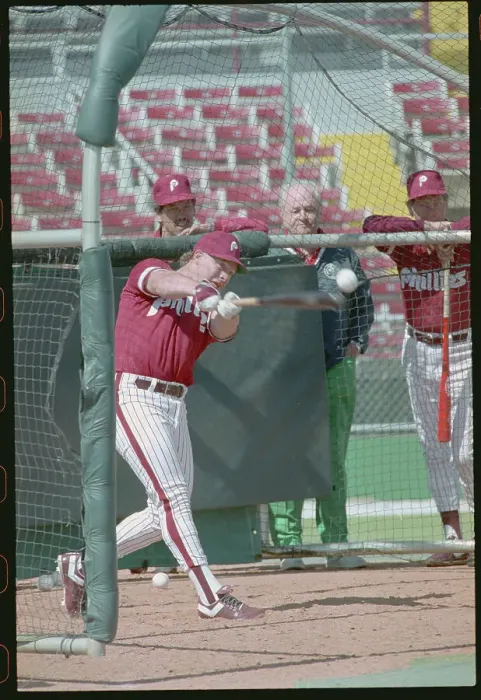 Framed Print : Lenny Dykstra Batting Framed Print : Lenny Dykstra Batting
