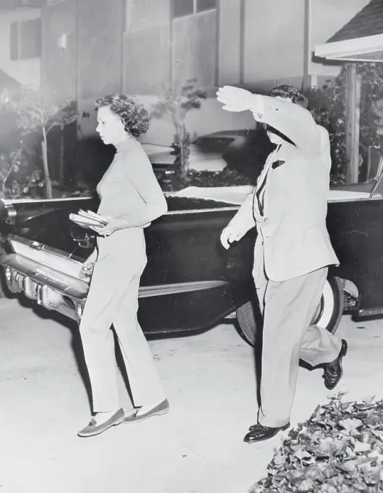 Framed Print : Lenore Lemmon Leaving Home of George Reeves Framed Print : Lenore Lemmon Leaving Home of George Reeves