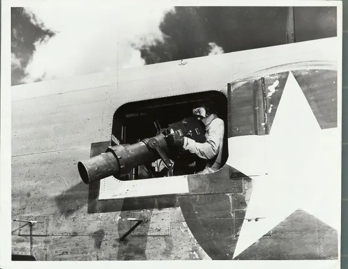 Framed Print : Lens Aerial Camera Being Used on Reconnaissance Squadron Based on Guadalcanal Framed Print : Lens Aerial Camera Being Used on Reconnaissance Squadron Based on Guadalcanal