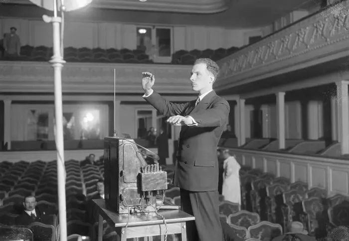 Framed Print : Leo Theremin Playing Instrument Framed Print : Leo Theremin Playing Instrument