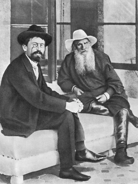 Framed Print : Leo Tolstoy and Anton Chekov Framed Print : Leo Tolstoy and Anton Chekov