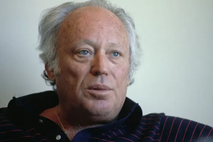 Framed Print : Leon Uris. American author Leon Uris (1924 - 2003) pictured during an interview in Denver