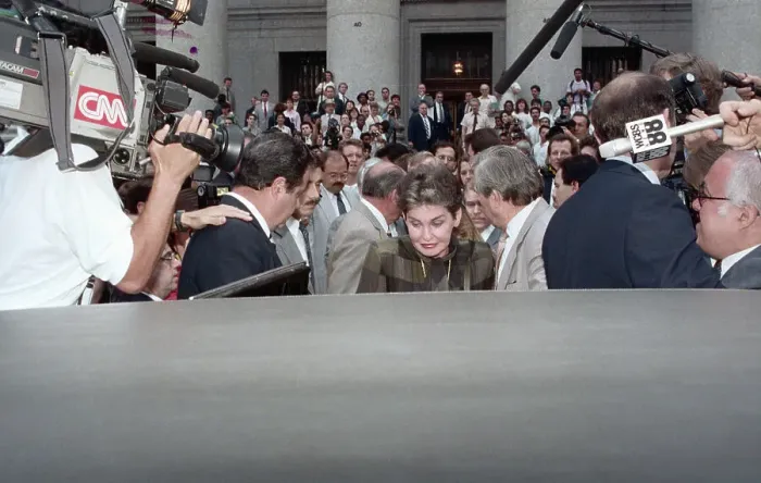 Framed Print : Leona Helmsley Leaving Court House Framed Print : Leona Helmsley Leaving Court House