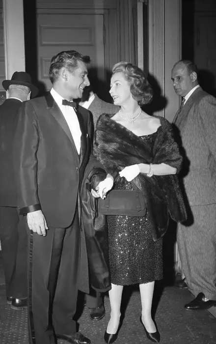 Framed Print : Leonard Bernstein And Felicia Montealegre Look At Each Other Framed Print : Leonard Bernstein And Felicia Montealegre Look At Each Other