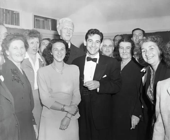 Framed Print : Leonard Bernstein And Golda Meir Framed Print : Leonard Bernstein And Golda Meir