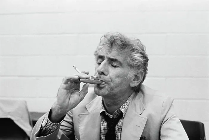Framed Print : Leonard Bernstein Playing Kazoo Framed Print : Leonard Bernstein Playing Kazoo
