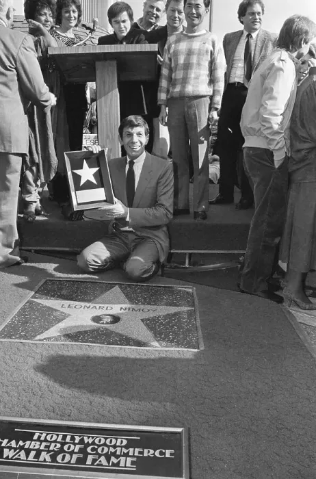 Framed Print : Leonard Nimoy With Star on Hollywood Walk of Fame Framed Print : Leonard Nimoy With Star on Hollywood Walk of Fame