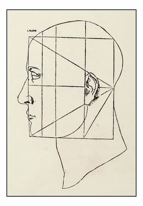 Framed Print : Leonardo's sketches and drawings: man head sketch Framed Print : Leonardo's sketches and drawings: man head sketch