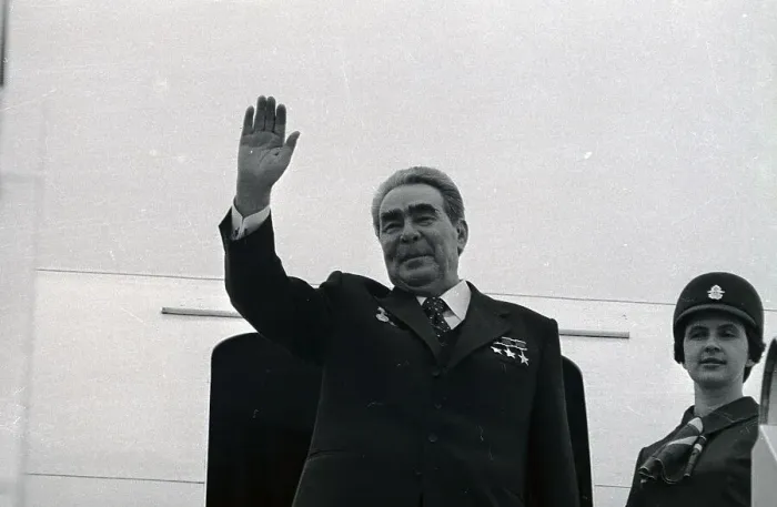 Framed Print : Leonid Brezhnev Leaving for Moscow Framed Print : Leonid Brezhnev Leaving for Moscow