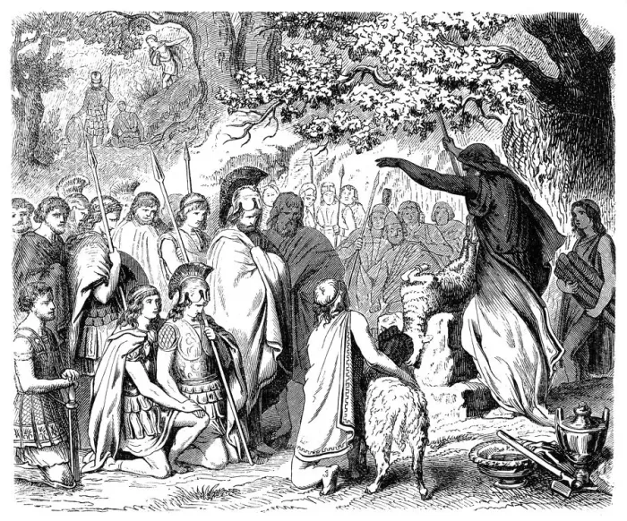 Framed Print : Leonidas and his companions ready for the death (480 BC) Framed Print : Leonidas and his companions ready for the death (480 BC)