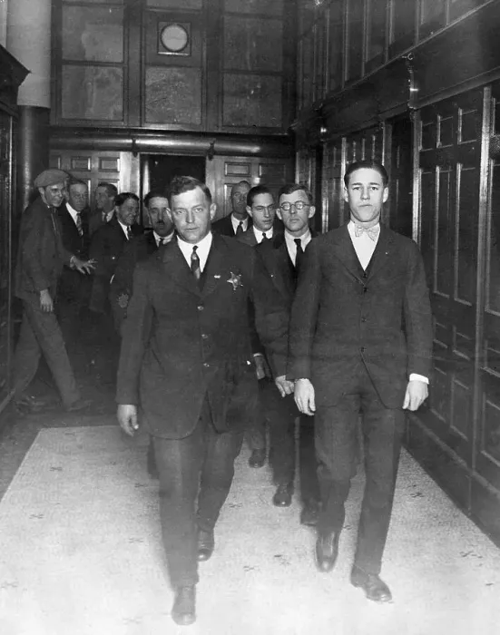 Framed Print : Leopold And Loeb Being Led To Court Framed Print : Leopold And Loeb Being Led To Court