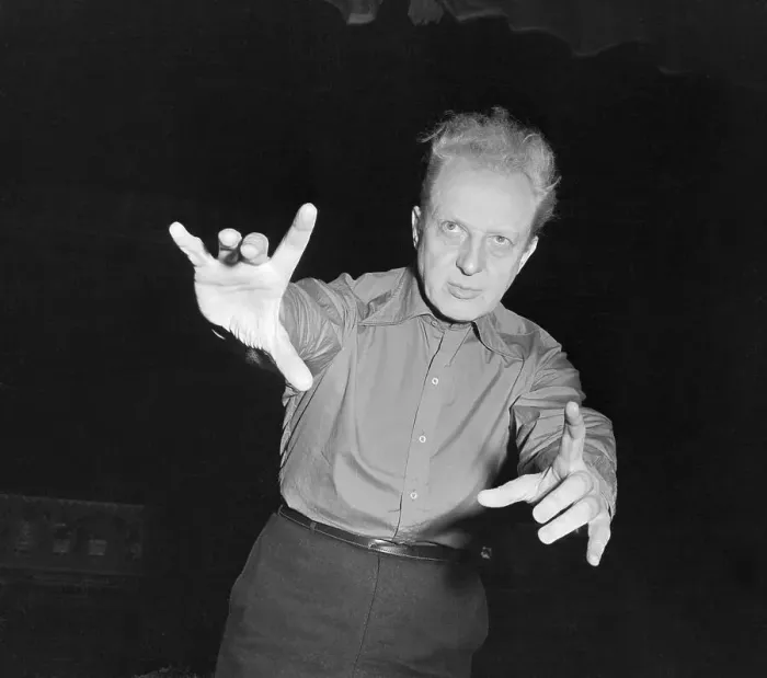 Framed Print : Leopold Stokowski Moving His Hands to Music Framed Print : Leopold Stokowski Moving His Hands to Music