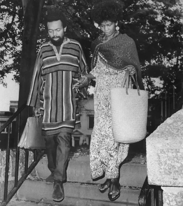 Framed Print : LeRoi Jones and Wife Leaving Courthouse Framed Print : LeRoi Jones and Wife Leaving Courthouse