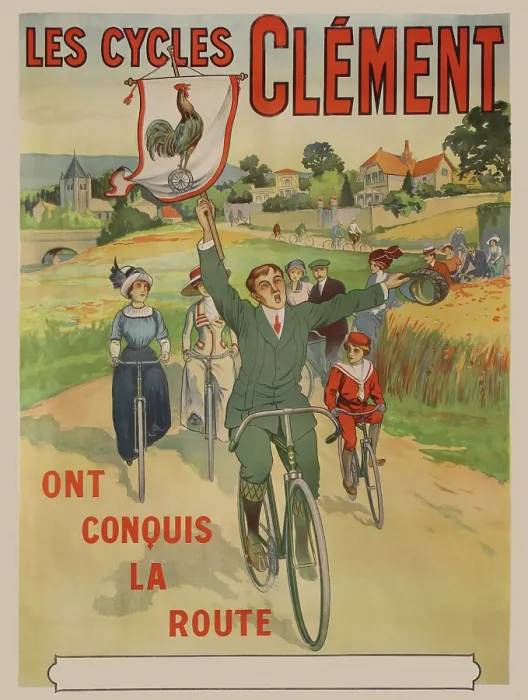 Framed Print : Les Cycles Clément Ont Conquis La Route Framed Print : Les Cycles Clément Ont Conquis La Route