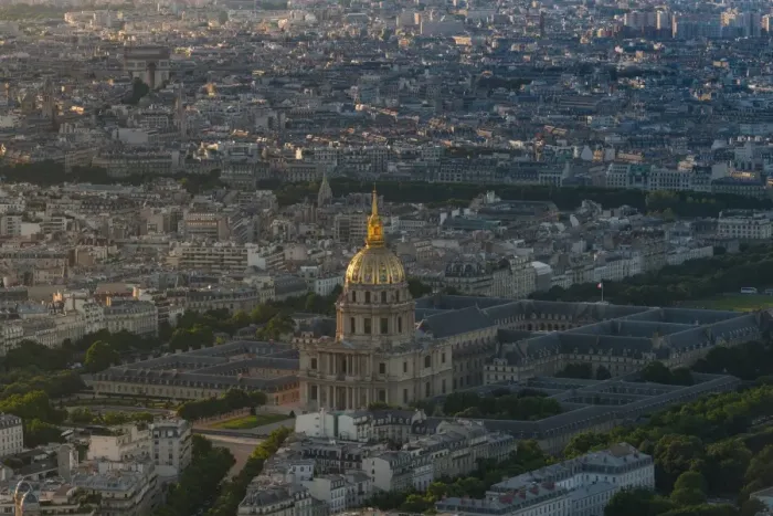 Framed Print : Les Invalides from tour montparnasse Framed Print : Les Invalides from tour montparnasse