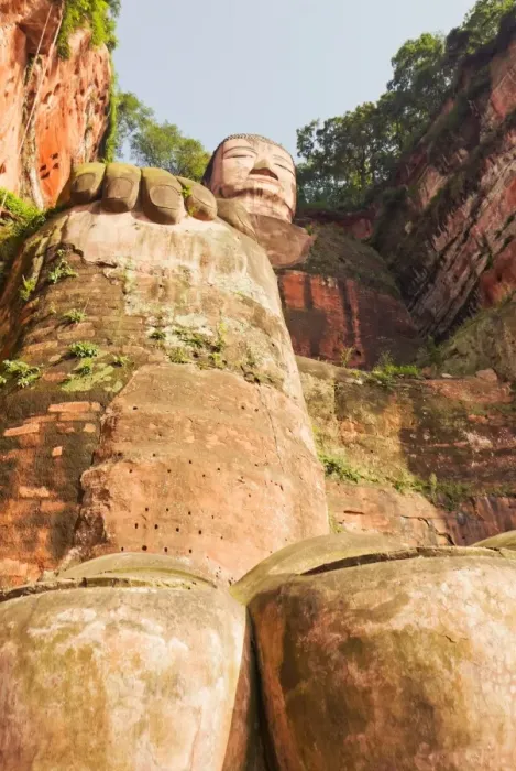 Framed Print : The Leshan Giant Buddha Statue