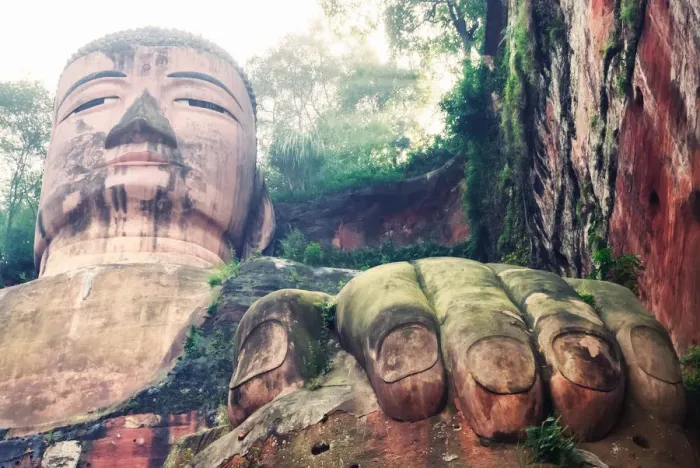 Framed Print : The Leshan Giant Buddha Statue Framed Print : The Leshan Giant Buddha Statue