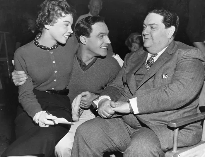 Framed Print : Leslie Caron, Gene Kelly and Darius Milhaud Framed Print : Leslie Caron, Gene Kelly and Darius Milhaud