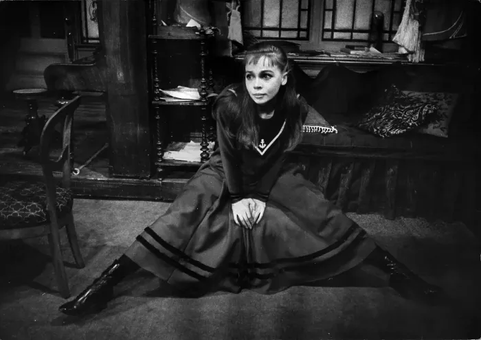 Framed Print : Gigi. April 1956: Leslie Caron as Gigi in the musical of the same name