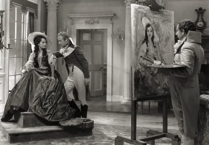 Framed Print : Leslie Howard and Merle Oberon in Scarlet Pimpernel Framed Print : Leslie Howard and Merle Oberon in Scarlet Pimpernel