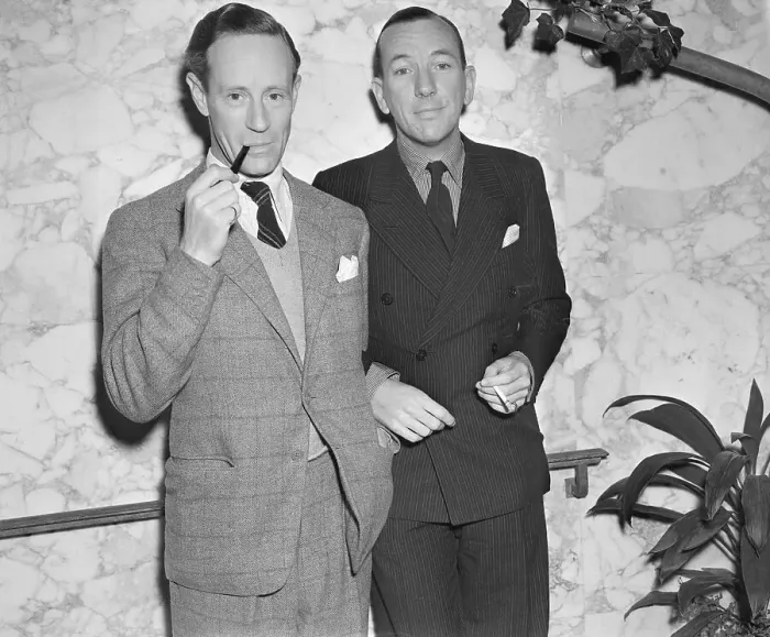 Framed Print : Leslie Howard And Noel Coward On Ship Framed Print : Leslie Howard And Noel Coward On Ship