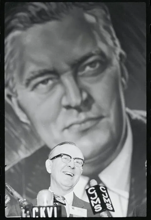 Framed Print : Lester B. Pearson Addressing Rally Framed Print : Lester B. Pearson Addressing Rally