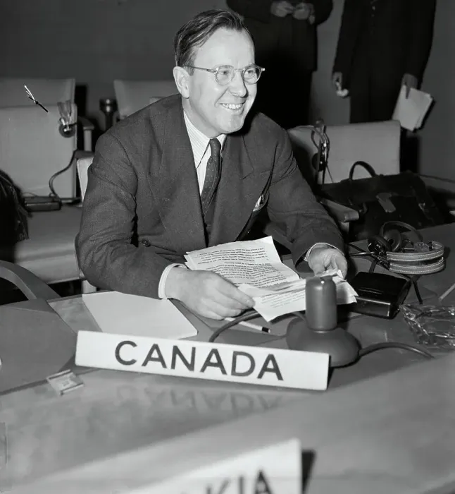 Framed Print : Lester Pearson Attending Session of General Assembly Framed Print : Lester Pearson Attending Session of General Assembly