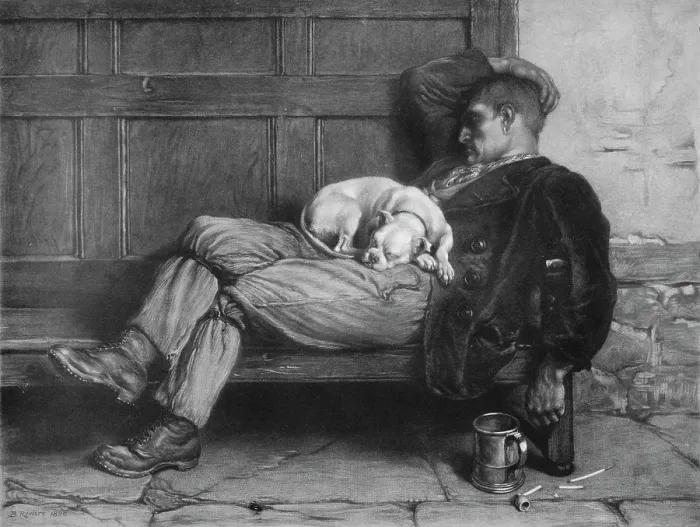 Framed Print : Let Sleeping Dogs Lie!