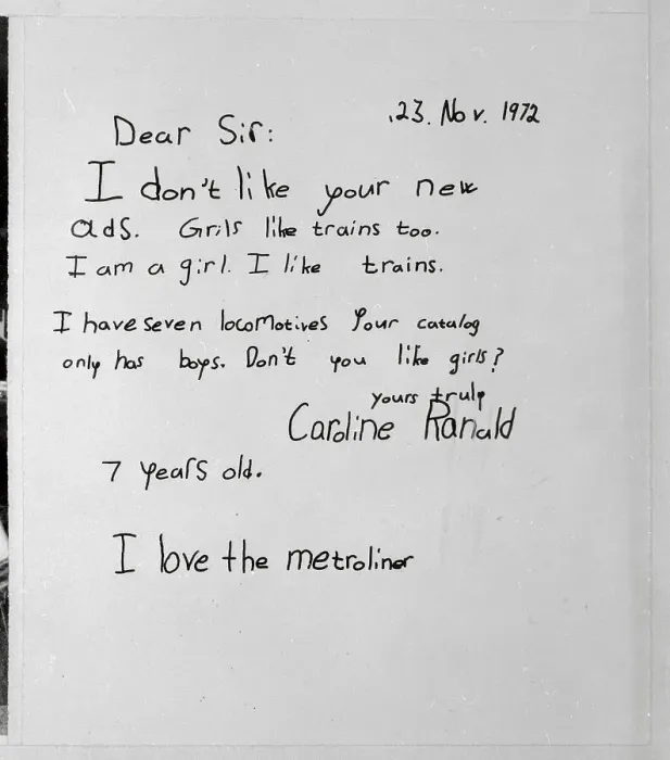 Framed Print : Letter from Girl to Lionel Toys Framed Print : Letter from Girl to Lionel Toys