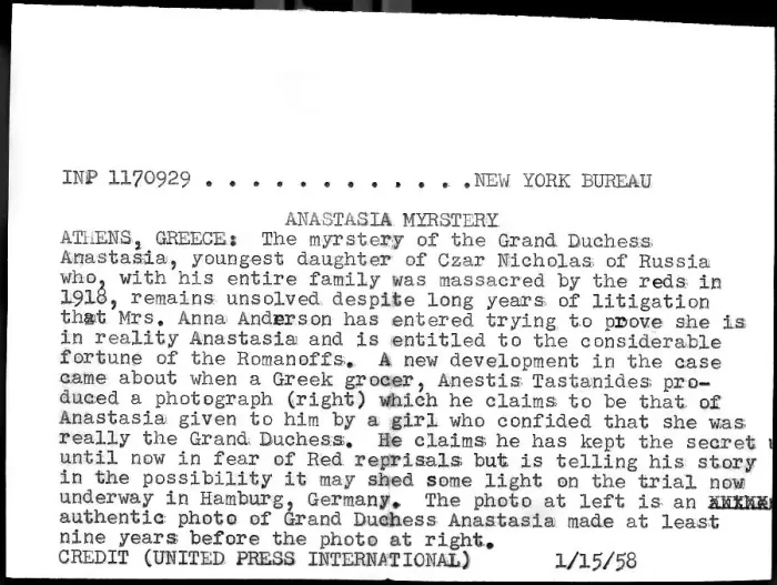 Framed Print : Letter Providing Evidence in the Anastasia Mystery Framed Print : Letter Providing Evidence in the Anastasia Mystery