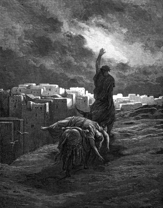 Framed Print : Levite carries away the body Framed Print : Levite carries away the body
